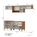 Ver imagem 4 de Cozinha Modulada Compacta 5 Peças com Aéreo com Nicho Venaly