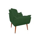 Ver imagem 4 de Kit 05 Poltrona Opala Sofá Sala, Quarto, Escritório Suede Cor:verde