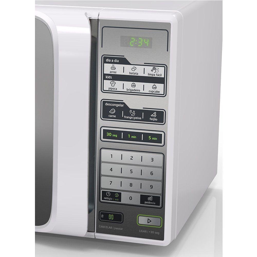 Micro-ondas Midea 20 Litros Branco Espelhado Mtfe21 – 127 Volts - 4