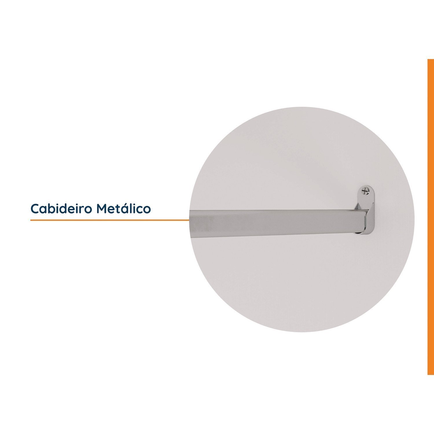 Guarda Roupa Modulado 3 Portas com Cabideiro Hera Cabecasa Madeiramadeira - 7