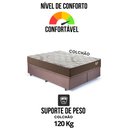 Ver mais imagens de Base Box Baú Bipartido Casal 138x188 Suede  com Colchão Relax Adorabile Molas Ensacadas