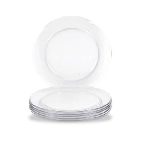Jogo com 6 Pratos Raso Gourmet Astral 26 cm Marinex - Nadir