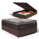 Ver imagem 1 de Cama Box Baú com Colchão de Espuma Mega Pillow Casal 138cm