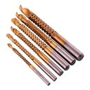 Ver imagem 2 de Kit 6 Brocas Espiral Corte Lateral 3-4-5-6-6,5-8mm