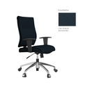 Ver imagem 3 de Cadeira de Escritório Giratória Base Alumínio Diretor Infinity Star Martiflex Azul Petroléo