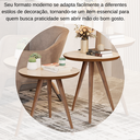 Ver imagem 4 de Conjunto de Mesas de Apoio para Sala Star - Off White/Freijó