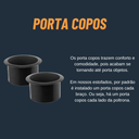 Ver imagem 5 de Sofá 2 Lugares Reclinável Elétrico em Linho Cor Cinza Linha Cinema