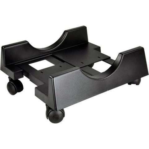 Suporte para Cpu Preto C/ Rodas Masticmol