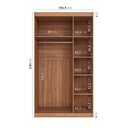 Ver imagem 3 de Guarda Roupa Modulado 3 Portas com Cabideiro Hera CabeCasa MadeiraOriginals