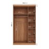 Guarda Roupa Modulado 3 Portas com Cabideiro Hera CabeCasa MadeiraMadeira - 3