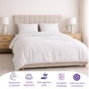 Ver imagem 5 de Capa de Edredom Duvet Casal, Hotel Algodão 200 Fios, Branca