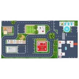 Conjunto De Pistas Brinquedos Tapete Lúdico 4 Unidades - 3