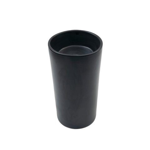 Cuba de Piso sem Válvula para Banheiro Cerâmica 45cm Espinélio Pingoo.casa - Preto