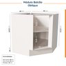 Cozinha Modulada 8 Peças sem Tampo Arizona CabeCasa MadeiraOriginals - 17