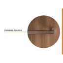 Ver imagem 7 de Guarda Roupa Planejado 3 Portas com Cabideiro Hera CabeCasa MadeiraOriginals Marrom/Louro/Algodão/Cinza Cromado
