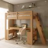Cama Office Star Light com Escada Inclinada Casatema MadeiraOriginals - 1