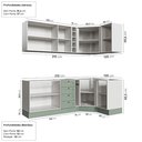 Ver imagem 4 de Cozinha Modulada 8 Peças sem Tampo Arizona CabeCasa MadeiraOriginals