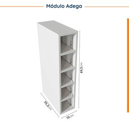 Cozinha Modulada 8 Peças sem Tampo Arizona CabeCasa MadeiraMadeira - 11