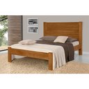 Ver imagem 1 de Cama Casal de Madeira Maciça Lara Imbuia