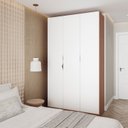 Ver imagem 2 de Guarda Roupa Modulado 3 Portas com Cabideiro Hera CabeCasa MadeiraOriginals