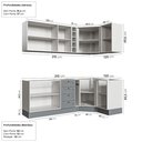 Ver imagem 4 de Cozinha Modulada 8 Peças sem Tampo Arizona CabeCasa MadeiraOriginals