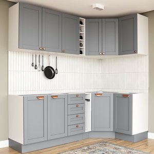 Cozinha Modulada 8 Peças sem Tampo Arizona CabeCasa MadeiraMadeira