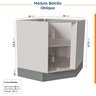 Cozinha Modulada 8 Peças sem Tampo Arizona CabeCasa MadeiraOriginals - 17