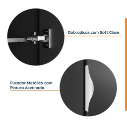 Guarda Roupa Modulado 3 Portas com Cabideiro Hera Cabecasa Madeiramadeira - 5