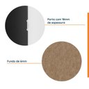 Ver imagem 6 de Guarda Roupa Planejado 3 Portas com Cabideiro Hera CabeCasa MadeiraOriginals Preto/Ônix/Cinza Romado