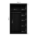 Ver imagem 3 de Guarda Roupa Modulado 3 Portas com Cabideiro Hera CabeCasa MadeiraOriginals