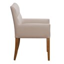 Ver imagem 7 de Kit 2 Cadeiras para Mesa de Jantar Angel Base Madeira Corano Bege - Nexta Casa