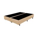 Ver imagem 2 de Base Box Casal Bipartido Bege Sintético 138x188
