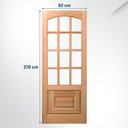 Ver imagem 3 de Folha de Porta Maciça 210x92cm Eucalipto Pm12 Nipônica Cruzeiro Portas