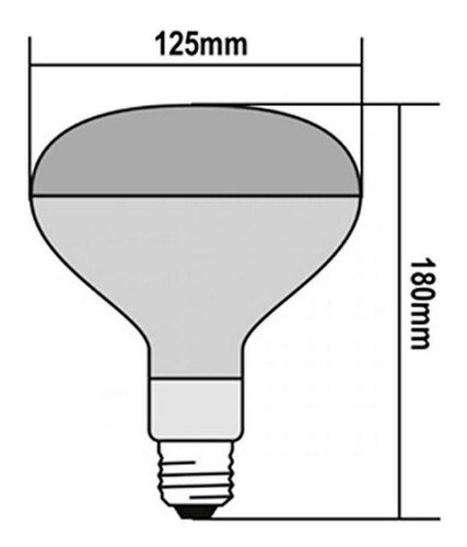 Lâmpada Secagem Infra 250w 127v E27 - 2