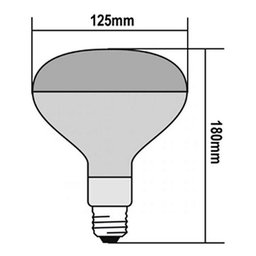 Lâmpada Secagem Infra 250w 127v E27 - 2