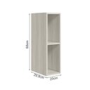 Ver imagem 3 de Armario Aereo Nicho Mdf 20 Cm Kali 12199 Bianco Toq Nicioli