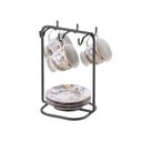 Ver imagem 1 de Suporte para Xícaras e Pires de Café em Aço Carbono Caffè Future Onix