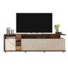 Rack para TV Columbus até 75 Polegadas c/ 4 Portas e 2 Nichos Havana/Off White - Caemmun - 1