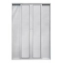 Ver imagem 1 de Porta Balcão de Correr com Veneziana Lambril de Alumínio Branco 6 Folhas Cmc Classic - 210 a X 200 L