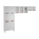 Ver imagem 2 de Cozinha de Aço Compacta 3 Peças Regina Multimóveis Glass CR6134 Branco