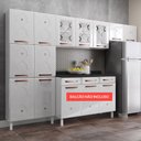 Ver imagem 4 de Cozinha de Aço Compacta 3 Peças Regina Multimóveis Glass CR6134 Branco