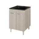 Ver imagem 2 de Balcão Gabinete para Lavanderia Tanque com Cuba 0,60x0,60 Vectra Hr Móveis