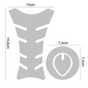 Ver imagem 2 de Kit Protetor Tanque Adesivo Moto Honda Mulher Maravilha até 2016 Cor Vermelho