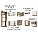 Ver imagem 5 de Armário de Cozinha Completa de Canto 479cm Rustic Branco Glamy Madesa 01