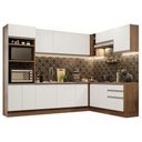 Ver imagem 3 de Armário de Cozinha Completa de Canto 479cm Rustic Branco Glamy Madesa 01