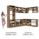 Ver imagem 6 de Armário de Cozinha Completa de Canto 479cm Rustic Branco Glamy Madesa 01