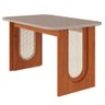 Conjunto de Mesa de Jantar Tampo de Vidro Off White Valentina 1,30 com e 4 Cadeiras Juliana - 7