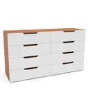 Ver imagem 3 de Cômoda Organizadora 8 Gavetas 150cm Madri Politorno Móveis