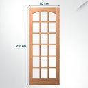 Ver imagem 3 de Folha de Porta Maciça 210x82cm Eucalipto Pm13 Formosa Cruzeiro Portas