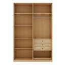 Ver imagem 2 de Closet Modulado Infinity 3 Gavetas 5 Prateleiras Savana - Genialflex